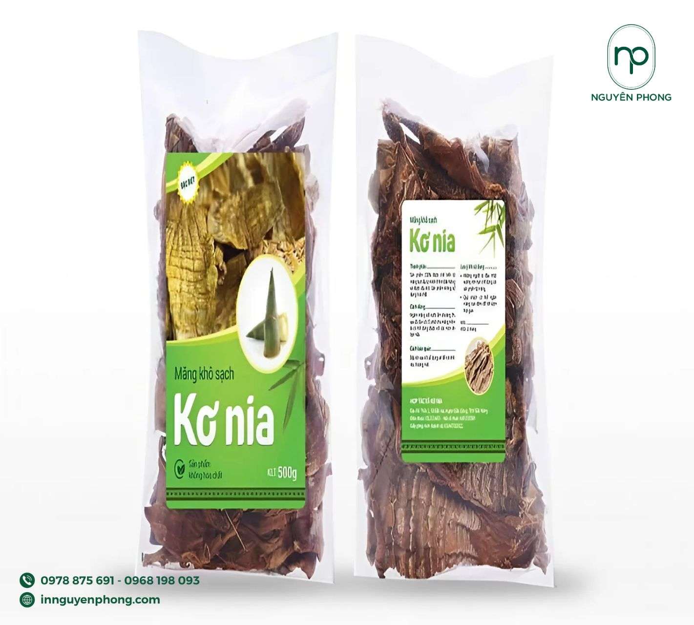 mẫu tem nhãn măng khô nổi bật